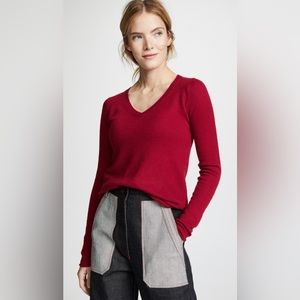 ATM Anthony Thomas Melillo Red Cashmere Sweater - Size S - Everyday Essential!